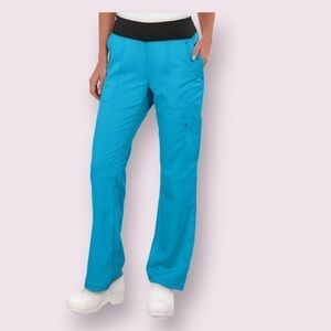 HEALING hands purple label tori womens mid rise stretch yoga scrub pants size ST